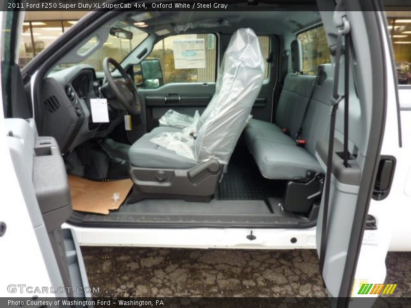 Oxford White / Steel Gray 2011 Ford F250 Super Duty XL SuperCab 4x4