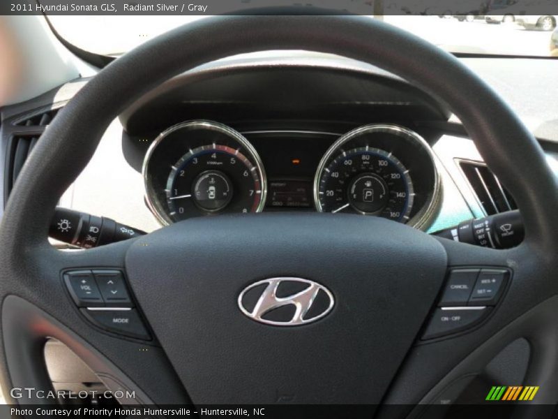 Radiant Silver / Gray 2011 Hyundai Sonata GLS