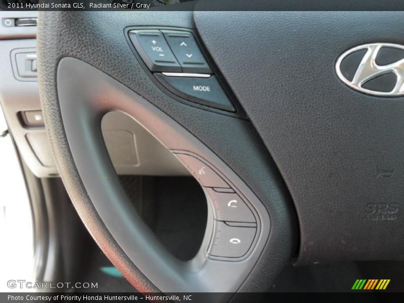 Radiant Silver / Gray 2011 Hyundai Sonata GLS