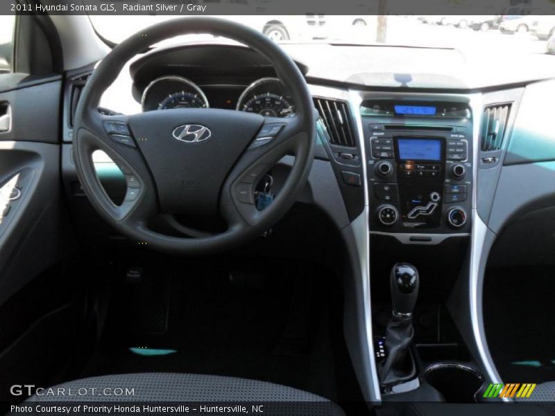 Radiant Silver / Gray 2011 Hyundai Sonata GLS