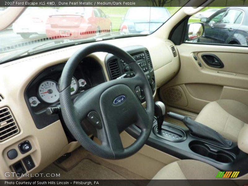 Dune Pearl Metallic / Medium/Dark Pebble 2007 Ford Escape XLS 4WD