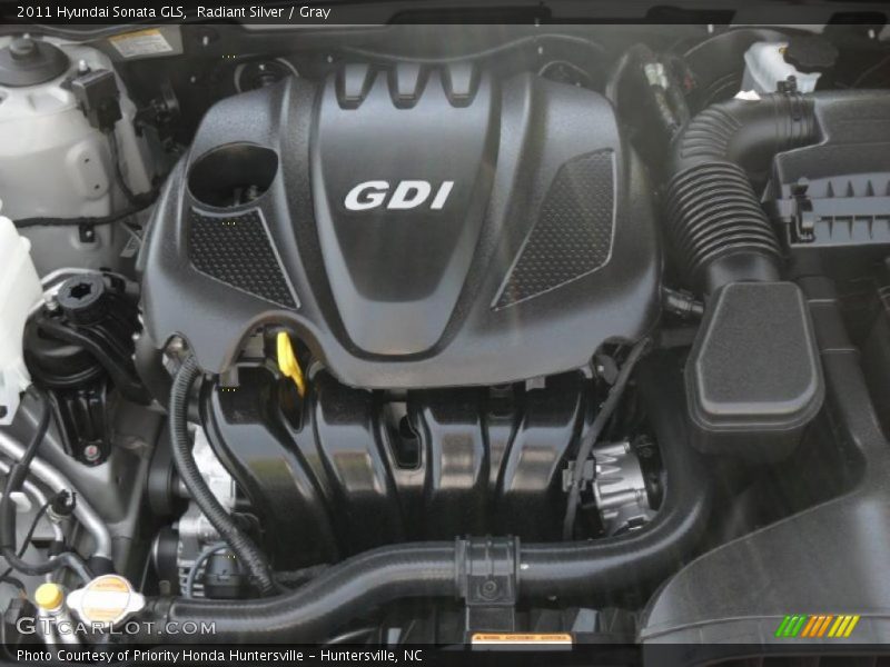 Radiant Silver / Gray 2011 Hyundai Sonata GLS