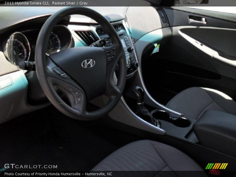 Radiant Silver / Gray 2011 Hyundai Sonata GLS
