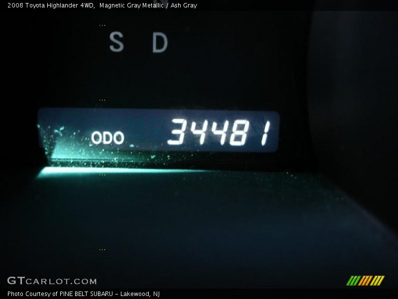 Magnetic Gray Metallic / Ash Gray 2008 Toyota Highlander 4WD