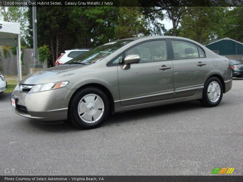 Galaxy Gray Metallic / Ivory 2008 Honda Civic Hybrid Sedan
