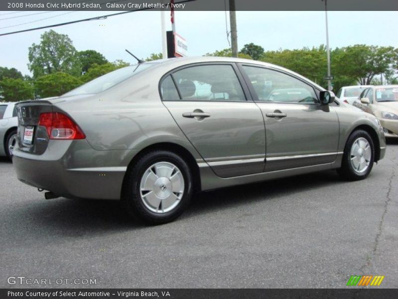 Galaxy Gray Metallic / Ivory 2008 Honda Civic Hybrid Sedan