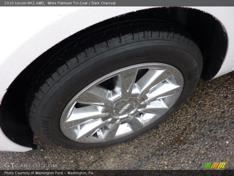 White Platinum Tri-Coat / Dark Charcoal 2010 Lincoln MKZ AWD
