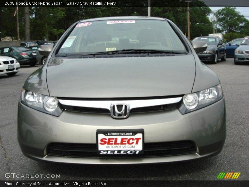 Galaxy Gray Metallic / Ivory 2008 Honda Civic Hybrid Sedan