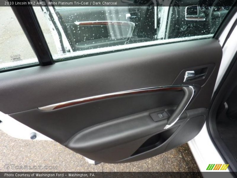 White Platinum Tri-Coat / Dark Charcoal 2010 Lincoln MKZ AWD
