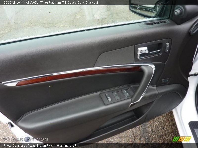 White Platinum Tri-Coat / Dark Charcoal 2010 Lincoln MKZ AWD