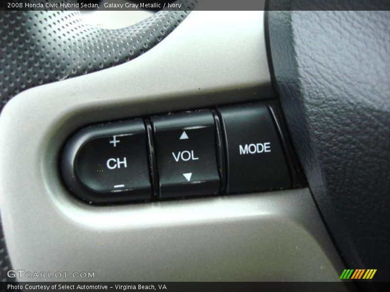 Galaxy Gray Metallic / Ivory 2008 Honda Civic Hybrid Sedan
