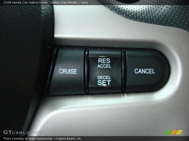 Galaxy Gray Metallic / Ivory 2008 Honda Civic Hybrid Sedan