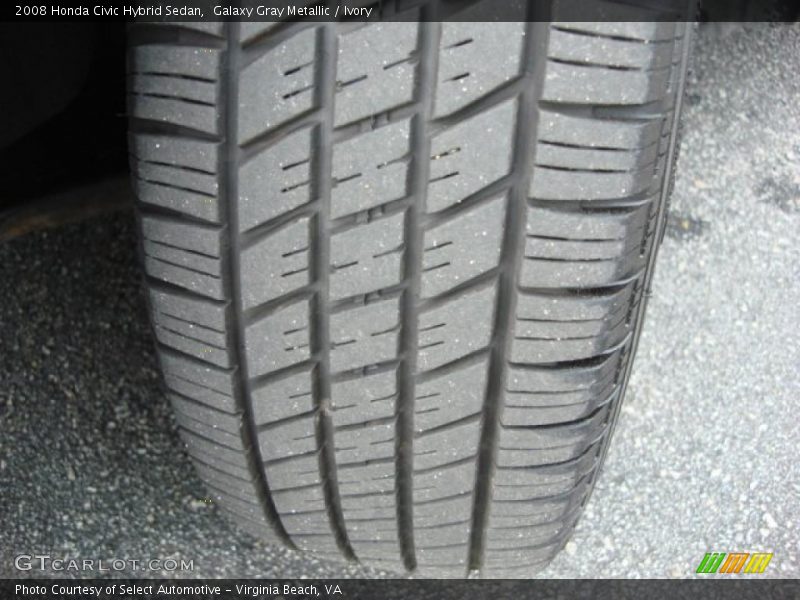 Galaxy Gray Metallic / Ivory 2008 Honda Civic Hybrid Sedan