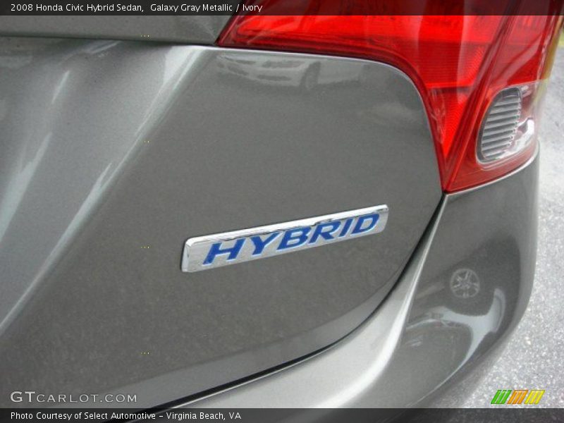 Galaxy Gray Metallic / Ivory 2008 Honda Civic Hybrid Sedan