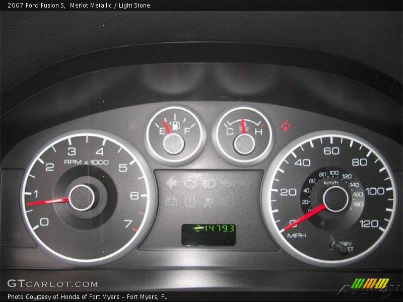 Merlot Metallic / Light Stone 2007 Ford Fusion S