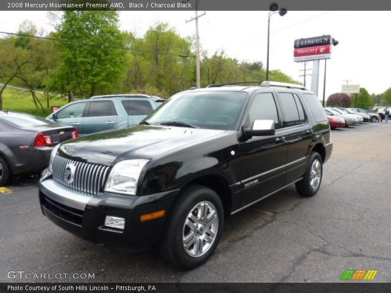Black / Charcoal Black 2008 Mercury Mountaineer Premier AWD
