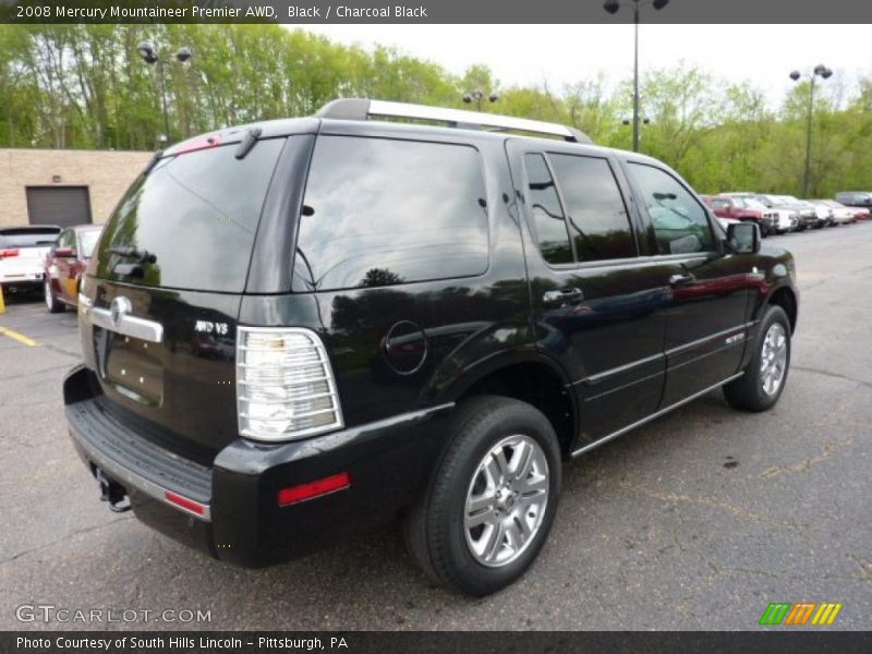 Black / Charcoal Black 2008 Mercury Mountaineer Premier AWD