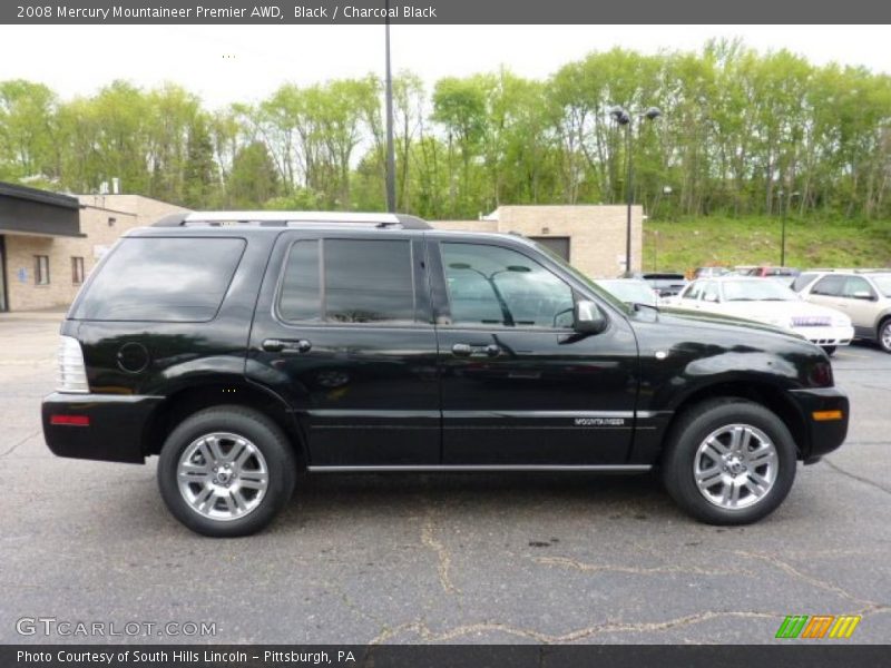 Black / Charcoal Black 2008 Mercury Mountaineer Premier AWD