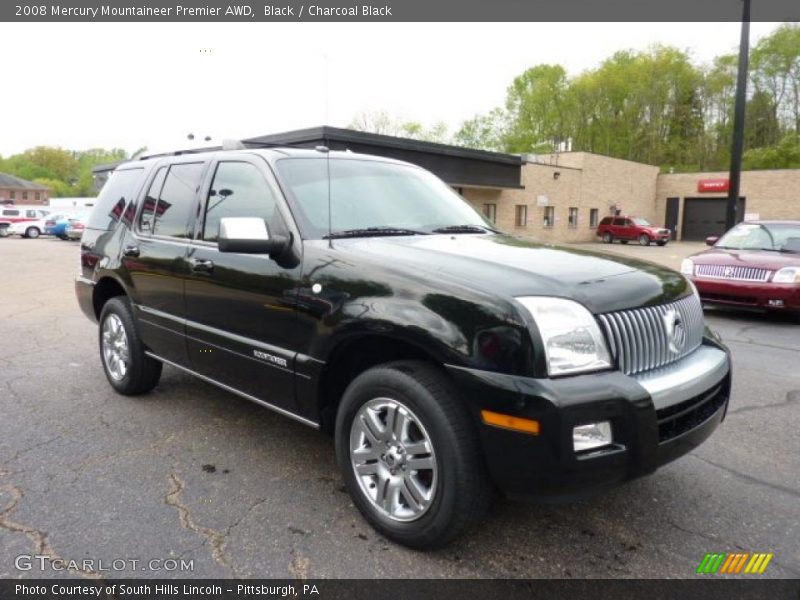 Black / Charcoal Black 2008 Mercury Mountaineer Premier AWD