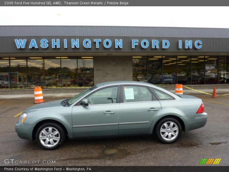 Titanium Green Metallic / Pebble Beige 2006 Ford Five Hundred SEL AWD