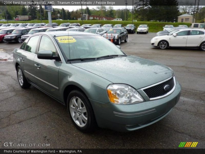 Titanium Green Metallic / Pebble Beige 2006 Ford Five Hundred SEL AWD