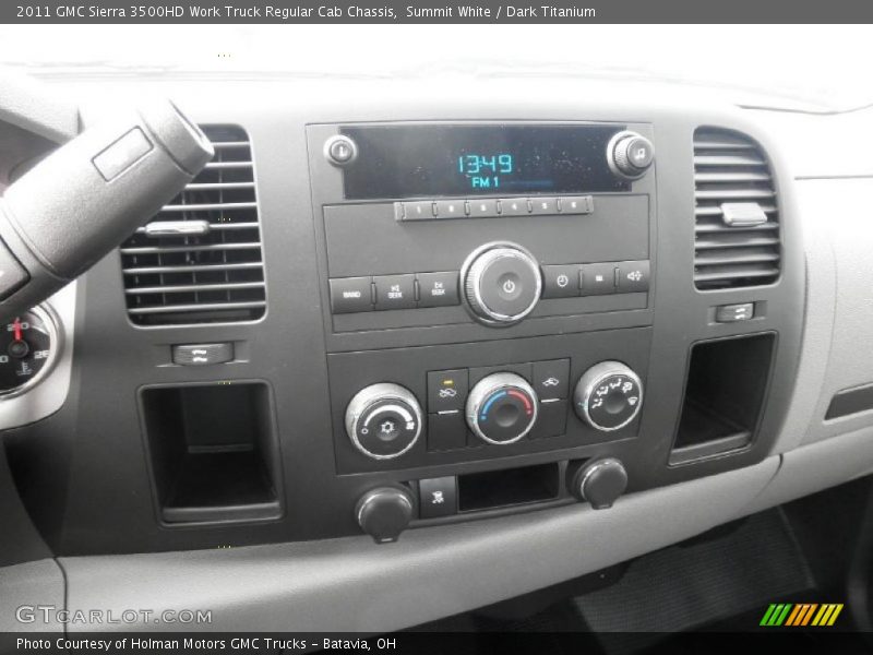 Summit White / Dark Titanium 2011 GMC Sierra 3500HD Work Truck Regular Cab Chassis