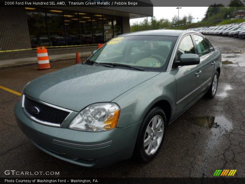 Titanium Green Metallic / Pebble Beige 2006 Ford Five Hundred SEL AWD