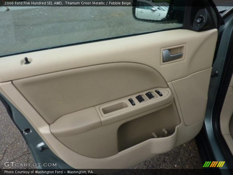 Titanium Green Metallic / Pebble Beige 2006 Ford Five Hundred SEL AWD