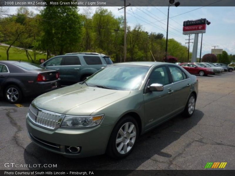 Moss Green Metallic / Light Stone 2008 Lincoln MKZ Sedan