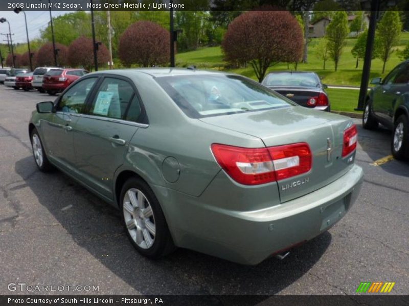 Moss Green Metallic / Light Stone 2008 Lincoln MKZ Sedan