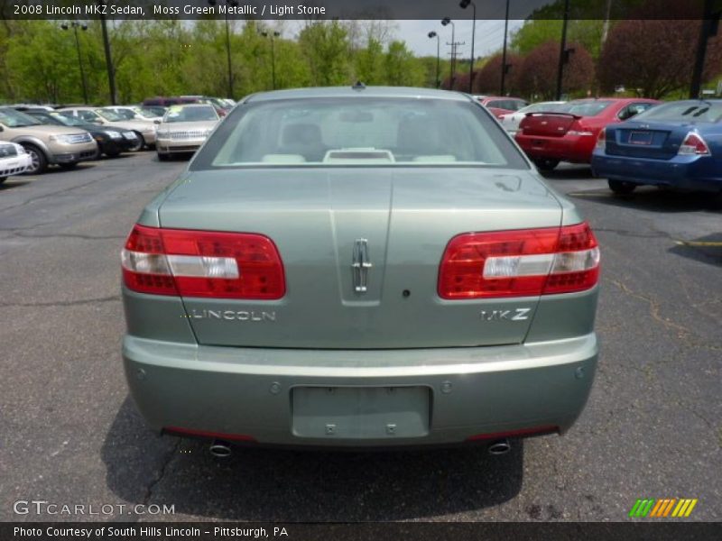 Moss Green Metallic / Light Stone 2008 Lincoln MKZ Sedan