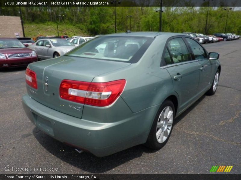 Moss Green Metallic / Light Stone 2008 Lincoln MKZ Sedan