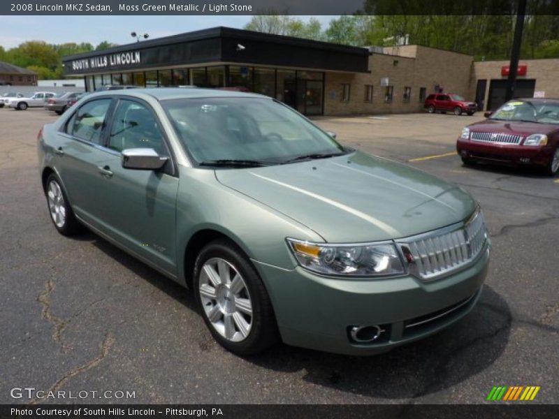 Moss Green Metallic / Light Stone 2008 Lincoln MKZ Sedan