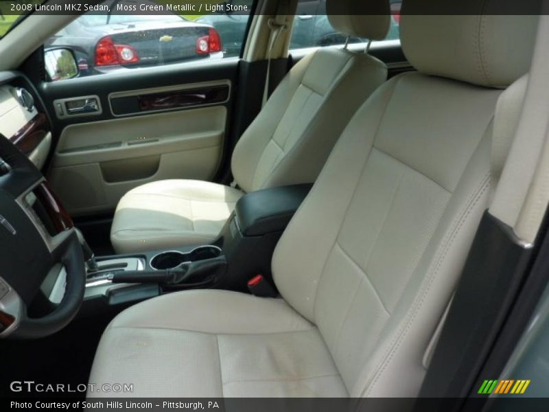 Moss Green Metallic / Light Stone 2008 Lincoln MKZ Sedan