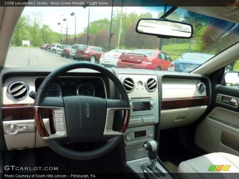Moss Green Metallic / Light Stone 2008 Lincoln MKZ Sedan