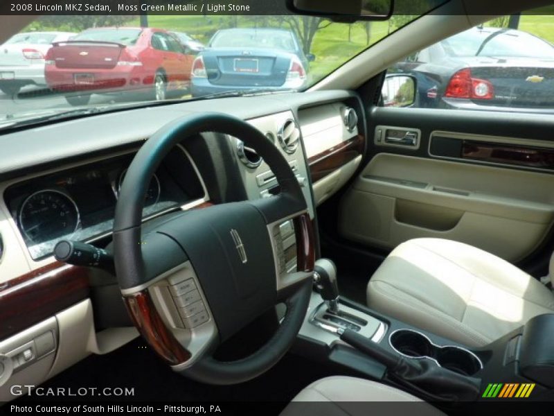 Moss Green Metallic / Light Stone 2008 Lincoln MKZ Sedan