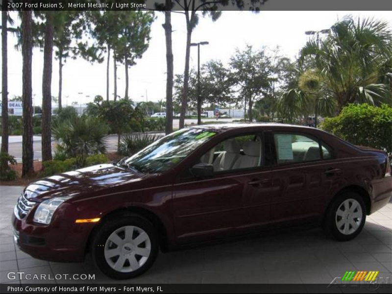 Merlot Metallic / Light Stone 2007 Ford Fusion S