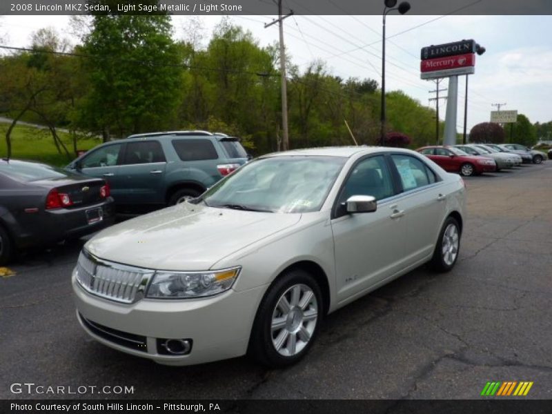 Light Sage Metallic / Light Stone 2008 Lincoln MKZ Sedan