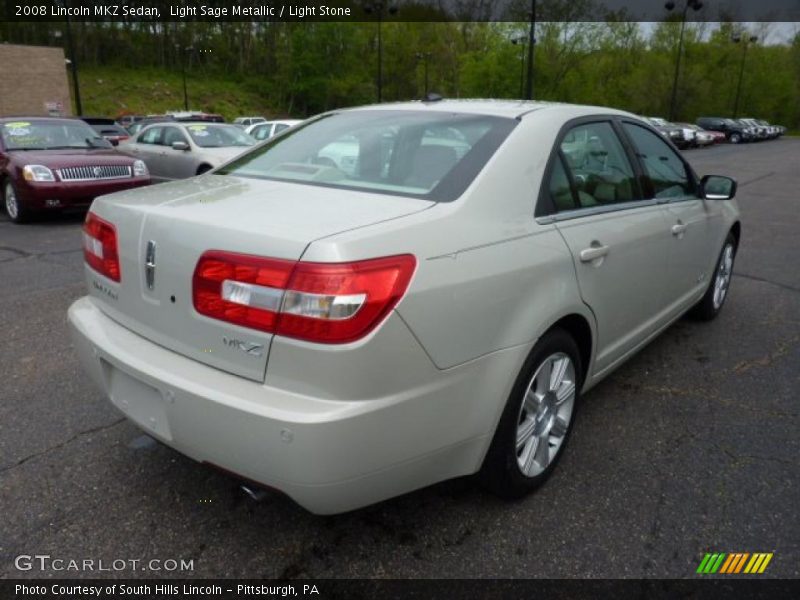 Light Sage Metallic / Light Stone 2008 Lincoln MKZ Sedan