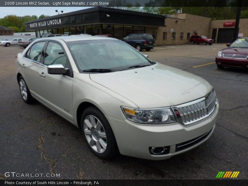 Light Sage Metallic / Light Stone 2008 Lincoln MKZ Sedan
