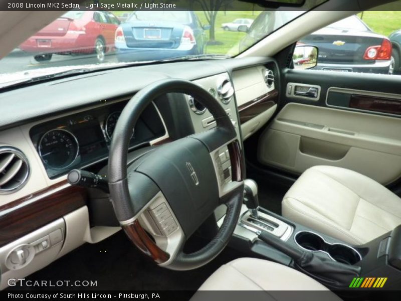 Light Sage Metallic / Light Stone 2008 Lincoln MKZ Sedan