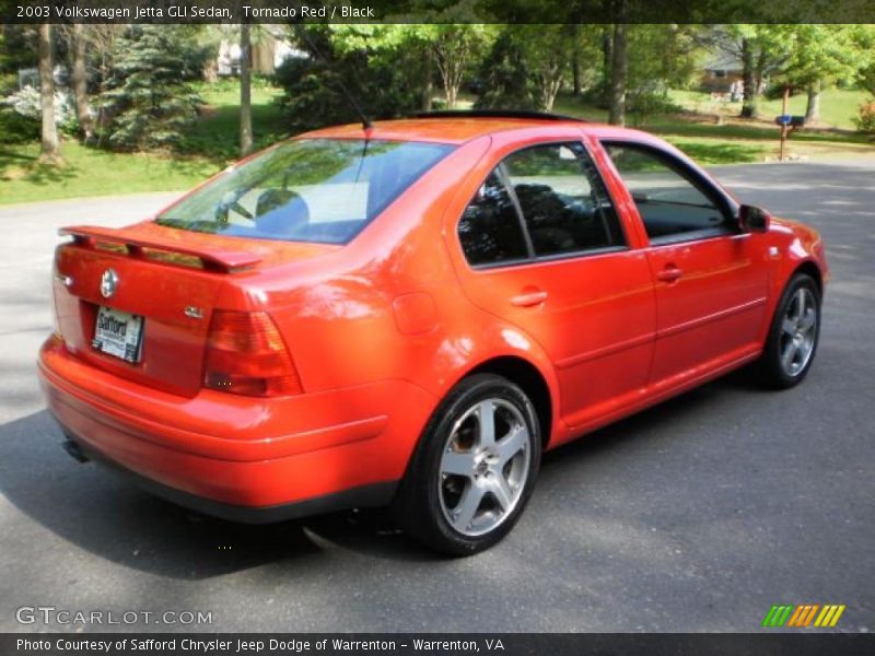 Tornado Red / Black 2003 Volkswagen Jetta GLI Sedan