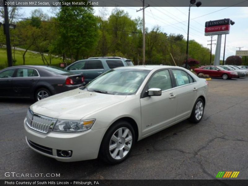 Light Sage Metallic / Sand 2008 Lincoln MKZ Sedan
