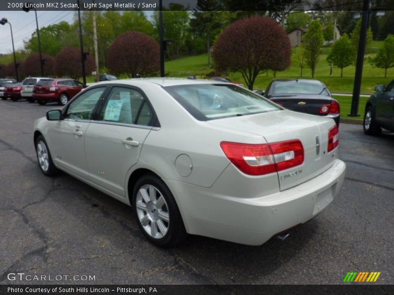 Light Sage Metallic / Sand 2008 Lincoln MKZ Sedan
