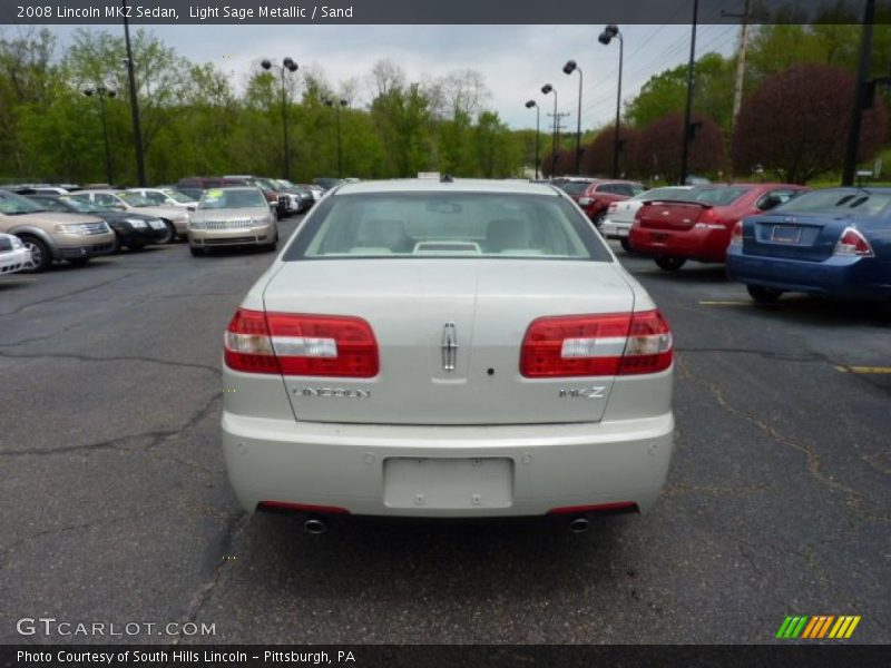 Light Sage Metallic / Sand 2008 Lincoln MKZ Sedan