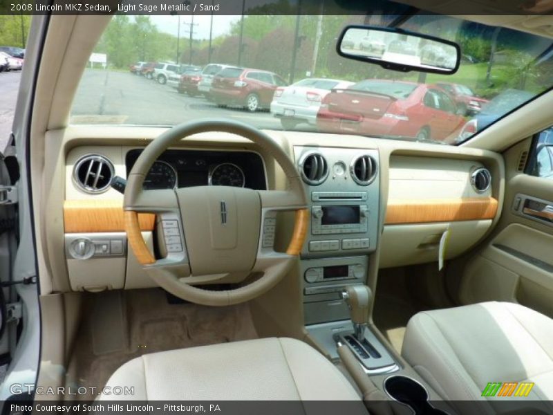 Light Sage Metallic / Sand 2008 Lincoln MKZ Sedan
