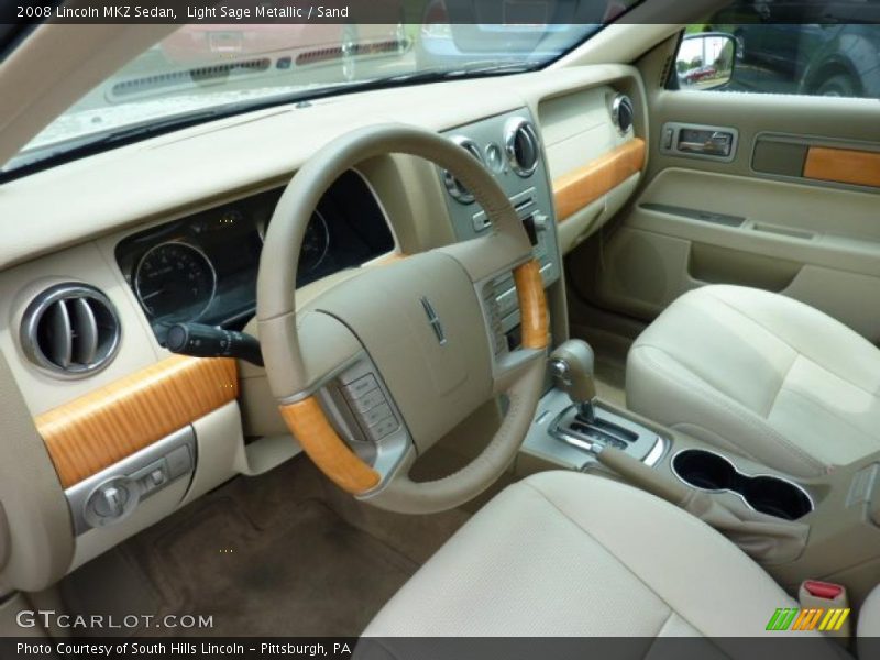 Light Sage Metallic / Sand 2008 Lincoln MKZ Sedan