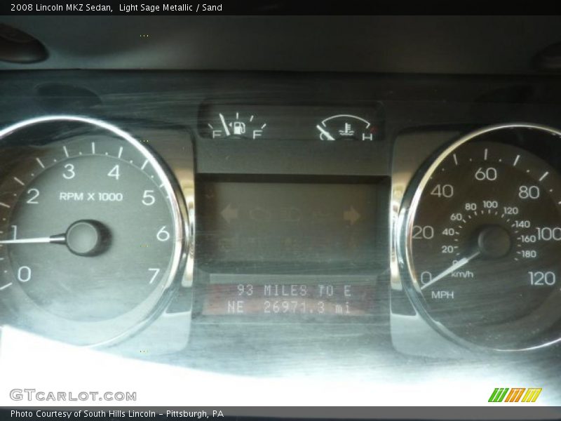 Light Sage Metallic / Sand 2008 Lincoln MKZ Sedan