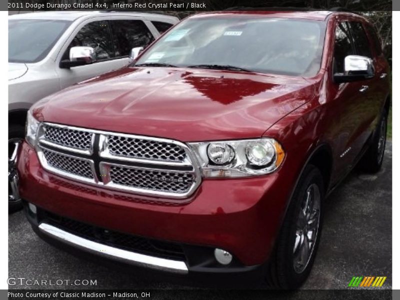 Inferno Red Crystal Pearl / Black 2011 Dodge Durango Citadel 4x4