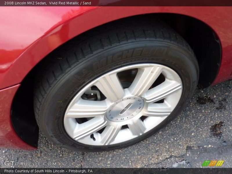 Vivid Red Metallic / Sand 2008 Lincoln MKZ Sedan